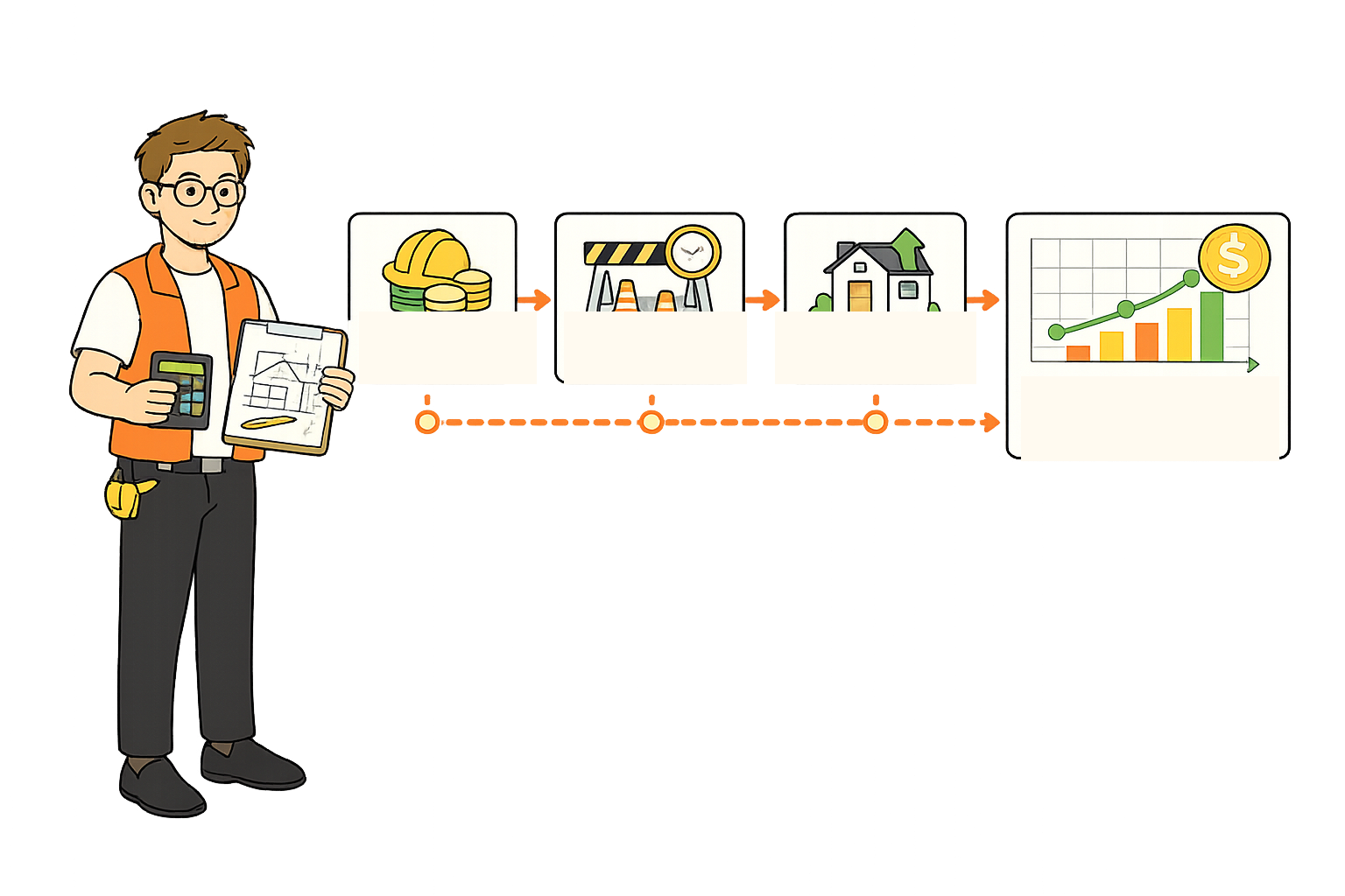 Noah tracing the renovation payoff through cost, downtime, rent uplift, and the longer payoff path